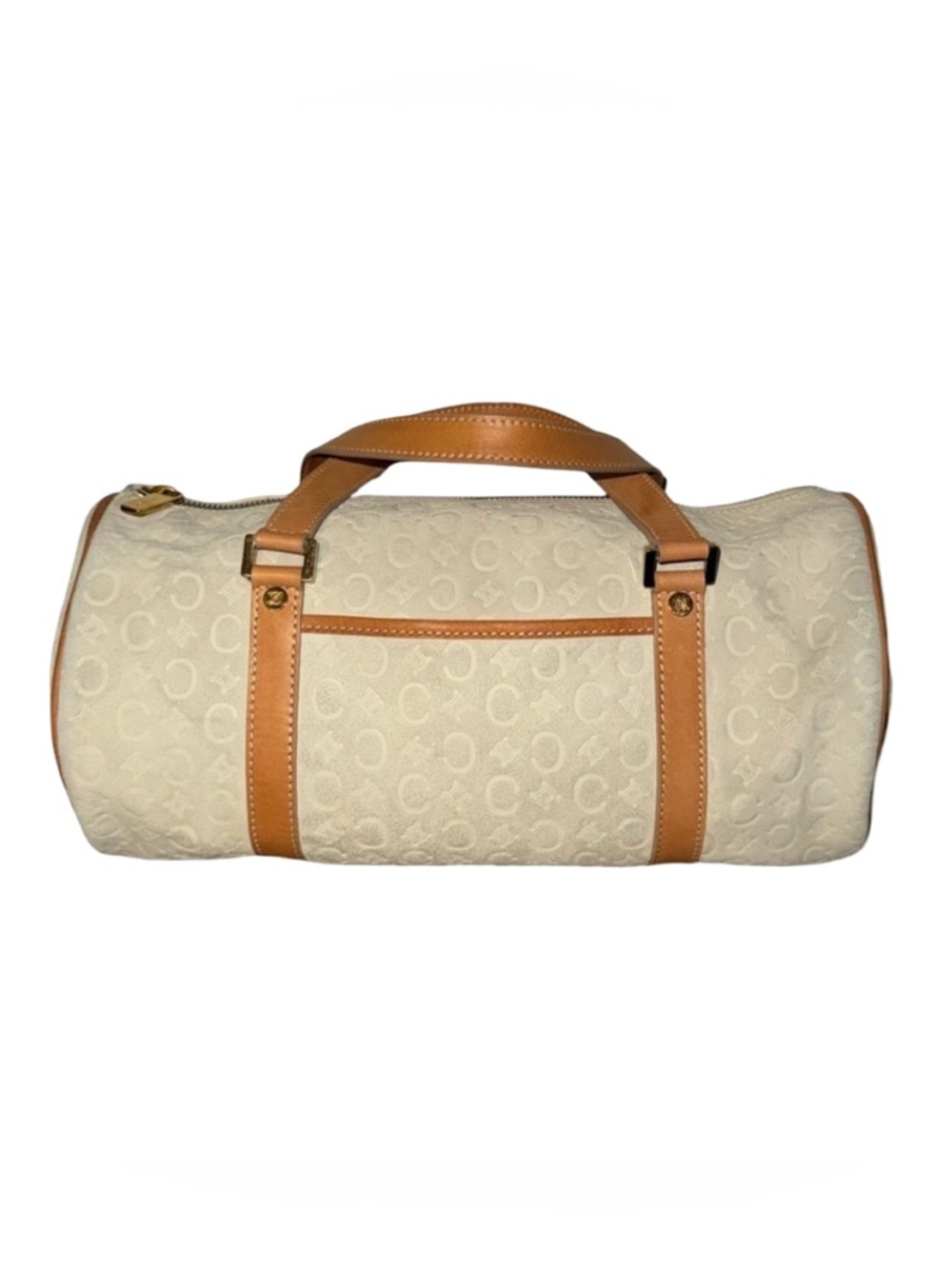 CÉLINE Macadam Suede Barrel Handbag
Celine C Cream